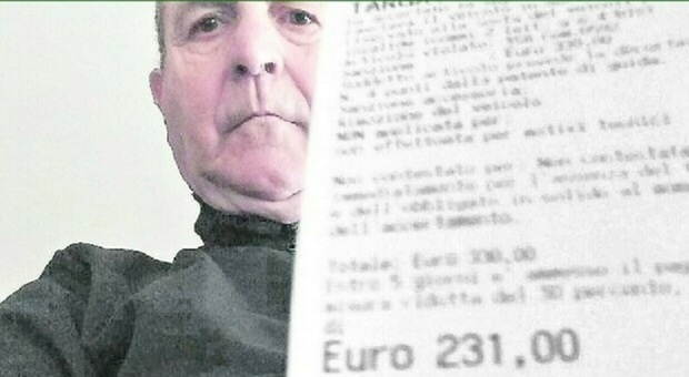 Francesco dimesso dopo l'infarto trova 231 euro di multa nel parcheggio dell'ospedale: «Non potevo fare strada»