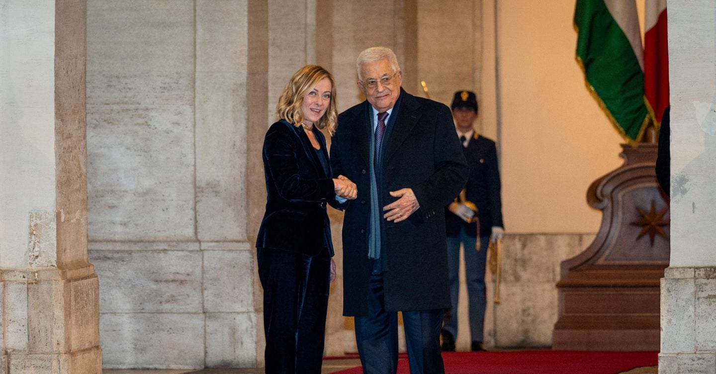 Oggi Meloni riceve Abu Mazen: «Con la pace a Gaza l’Italia riconoscerà la Palestina»