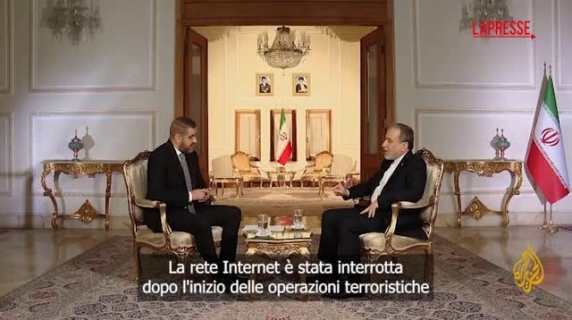 Abbas Araghchi: Pronti a ogni evenienza in caso di attacco americano in Iran