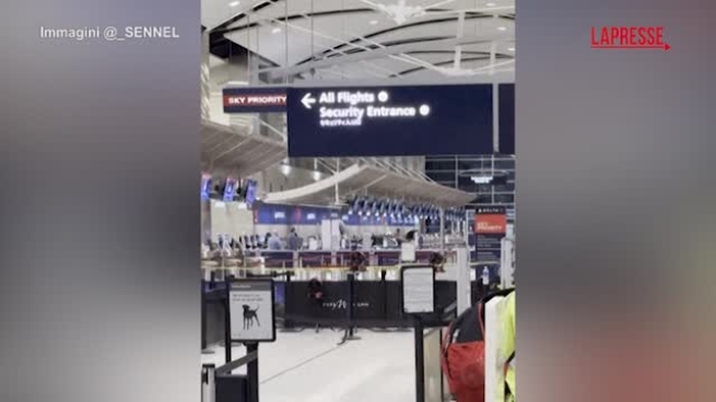 Incidente all’aeroporto di Detroit: un’auto si schianta nella zona check-in