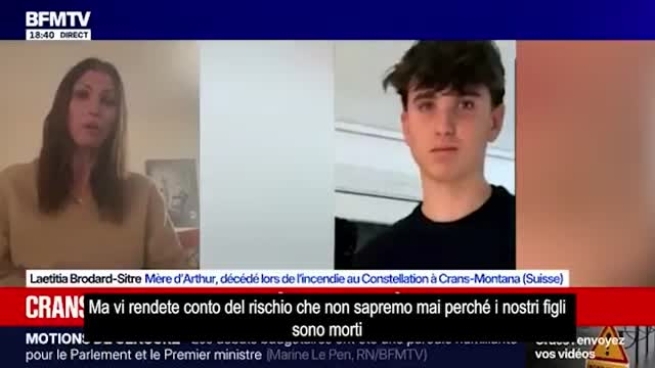 La madre di Arthur, deceduto a Crans-Montana, esprime il suo dolore: «Moretti è libero, e noi potremmo non scoprire mai la verità sulla morte dei nostri figli»
