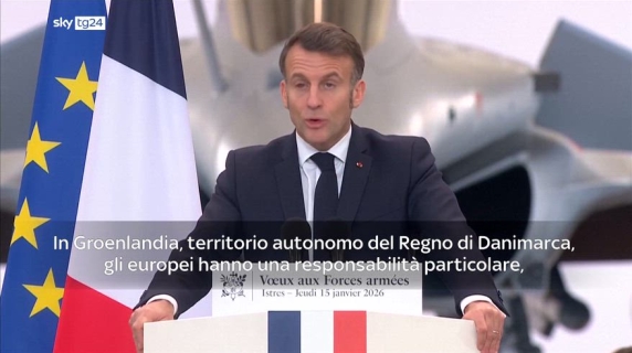 Macron: Gli europei devono assumersi una responsabilità unica in Groenlandia
