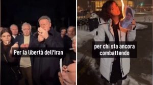 Renzi accende una sigaretta con l'immagine di Khamenei in fiamme: sostegno agli iraniani in protesta