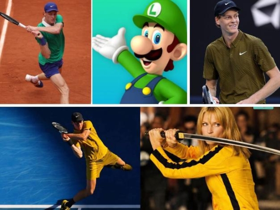 Sinner cambia look: dal completo SuperMario alla divisa gialla di Kill Bill e verde oliva, il campione parla dei suoi outfit e delle sue idee per il prossimo anno
