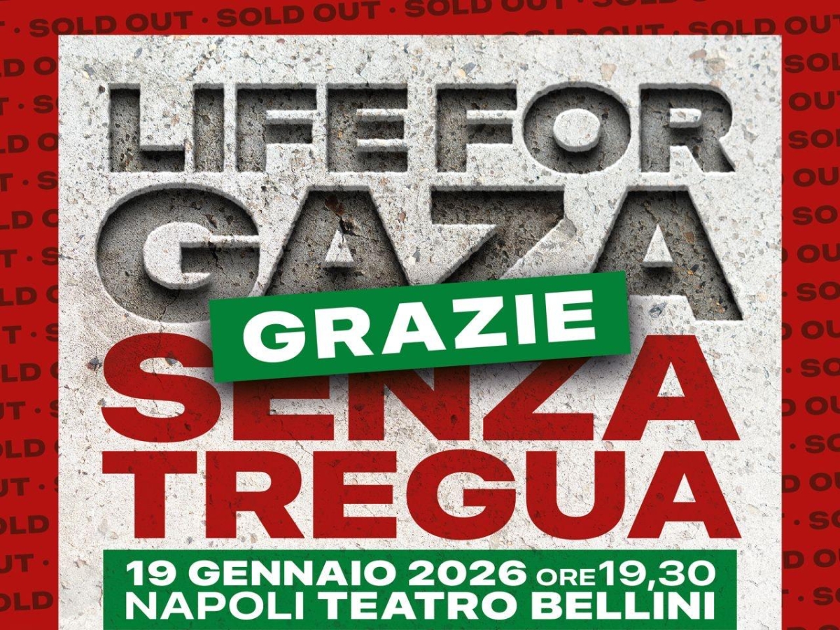 Solidarietà per Gaza, sold out per Bellini: Napoli si unisce ancora al popolo palestinese