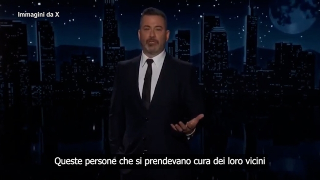 Jimmy Kimmel si emoziona parlando della famiglia di Pretti: siete persone straordinarie, non siete soli