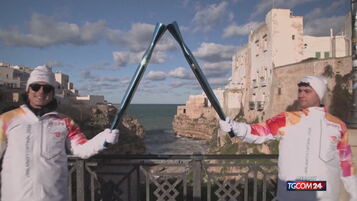 La torcia olimpica arriva a Polignano a Mare