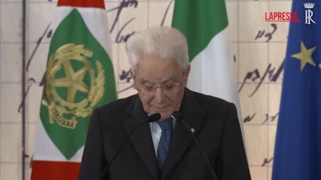 Mattarella: «Nella Repubblica non c'è spazio per l'odio razziale»